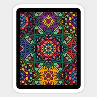 Colorful Mandala Pattern Sticker